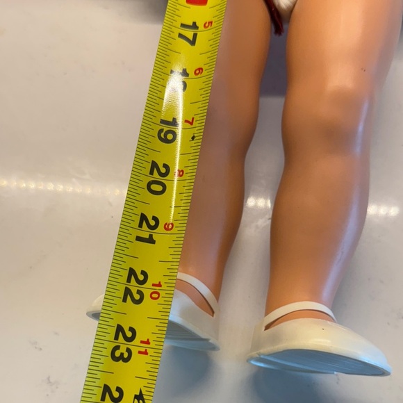 Classic Blonde Doll with Red Dress - Picture 3 of 8